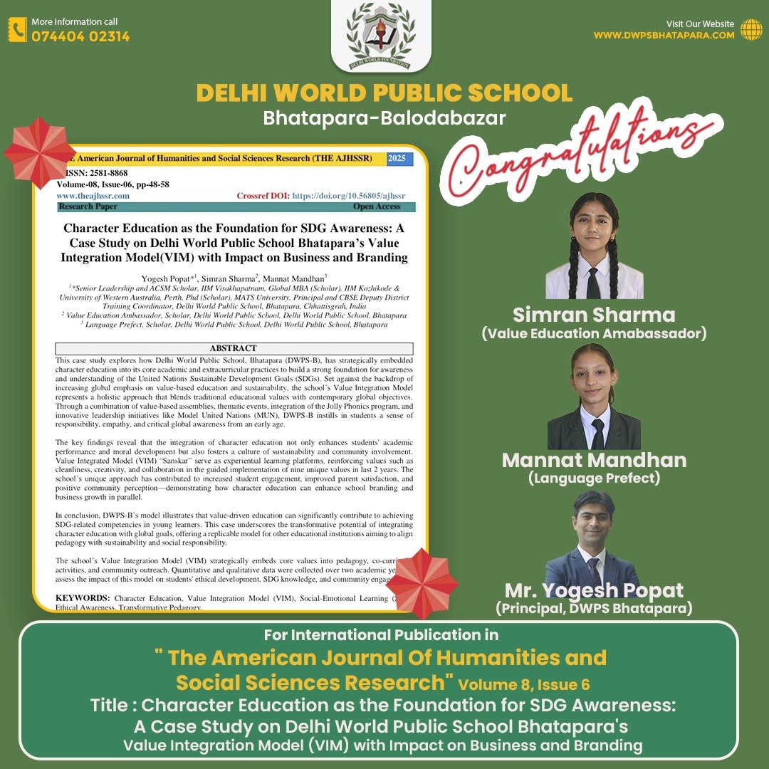 DWPS educators publish research in the American Journal of Humanities and Social Sciences Research on educational leadership and related themes
