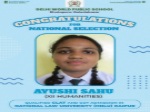 DWPS Bhatapara Student Ayushi Sahu Qualified CLAT and Got Admission in HNLU Raipur