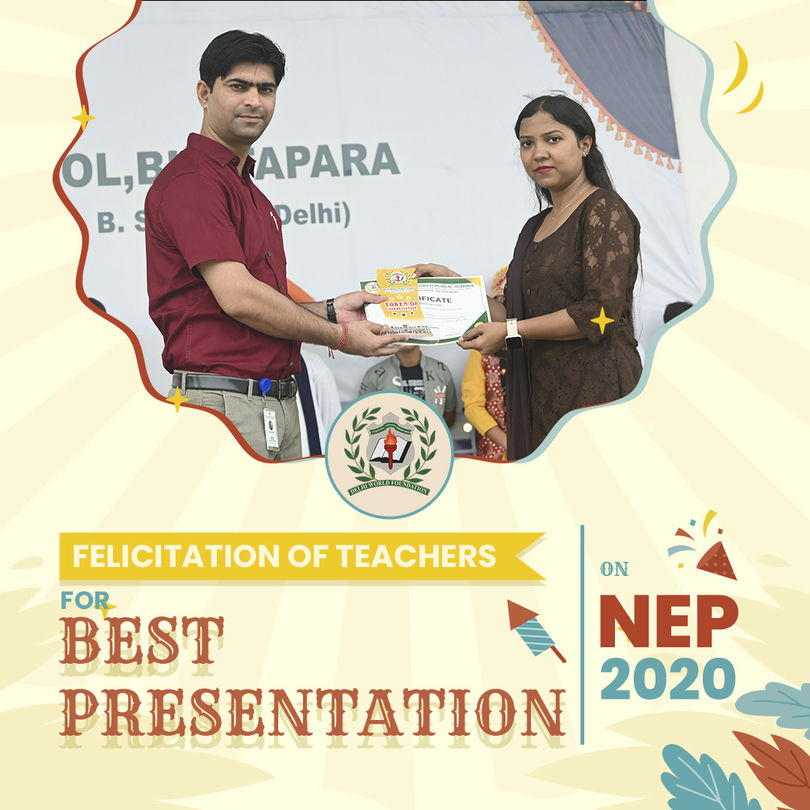 DWPS Bhatapara - Felicitation of Teachers