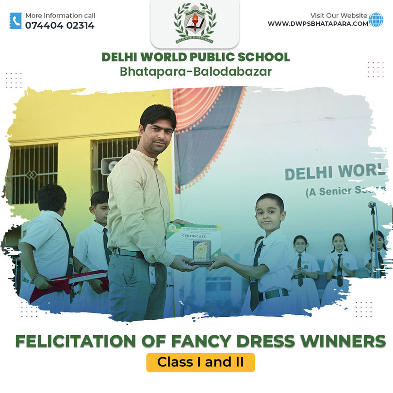 DWPS Bhatapara - Felicitation of Fancy Dress Winners
